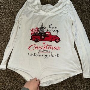 Christmas Movies Watching Shirt - White